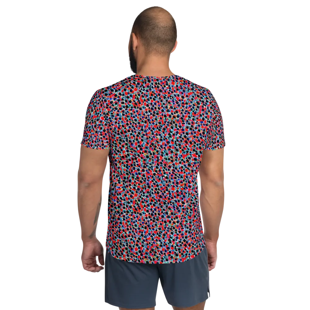 Color Circuit on Men's Athletic T-Shirt — Back