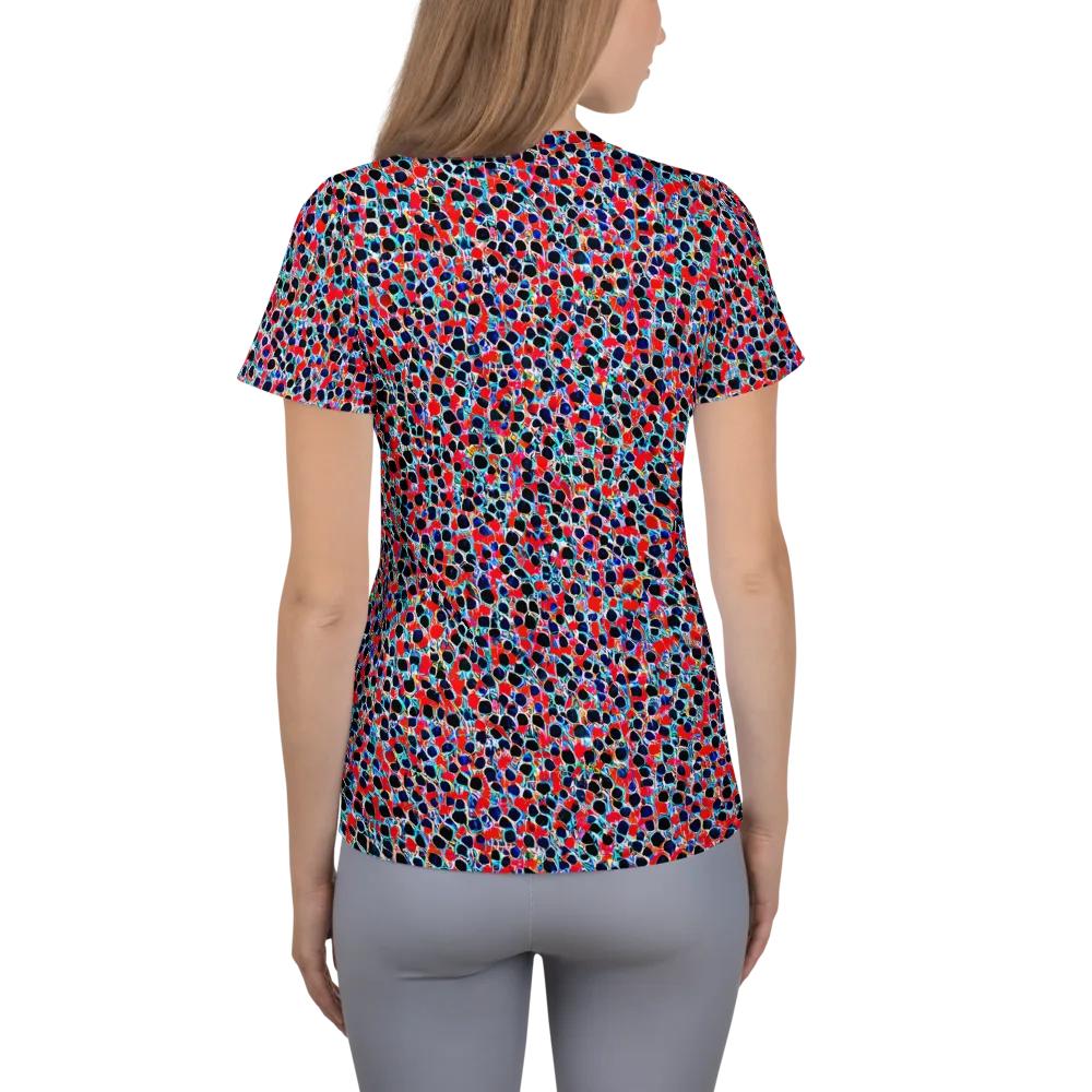 Color Circuit on Women's Athletic T-Shirt — Back
