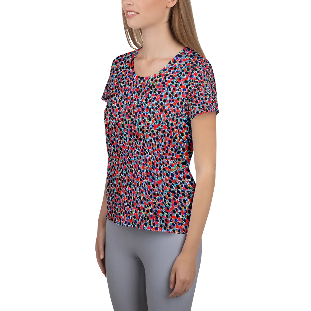 Color Circuit on Women's Athletic T-Shirt — Left