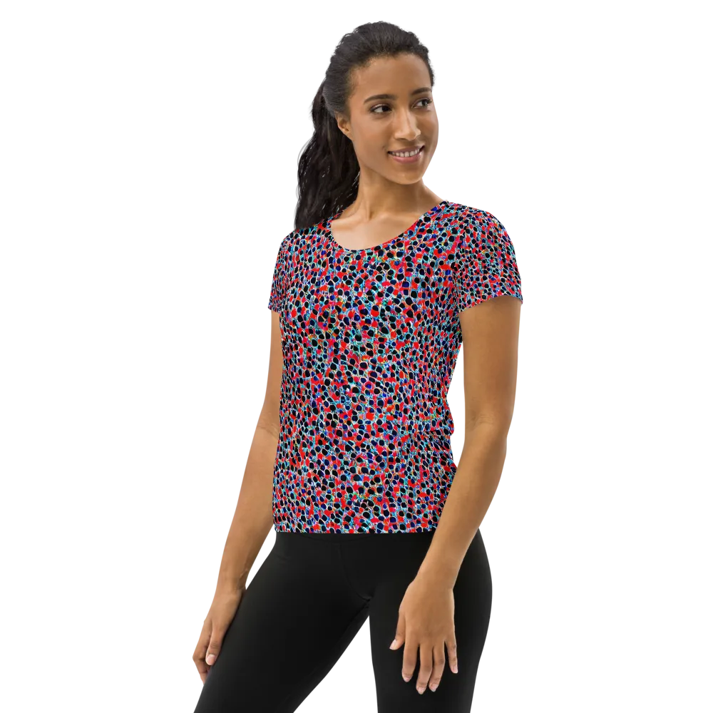 Color Circuit on Women's Athletic T-Shirt — Left