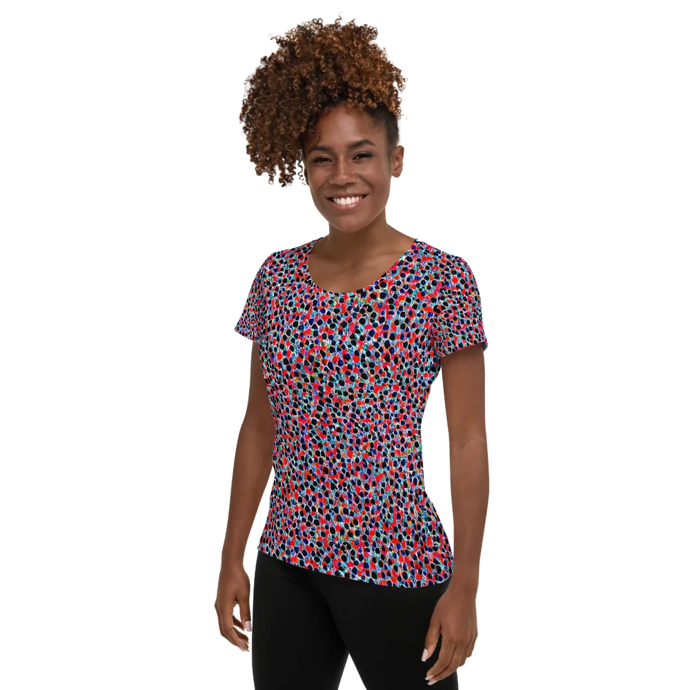 Color Circuit on Women's Athletic T-Shirt — Left
