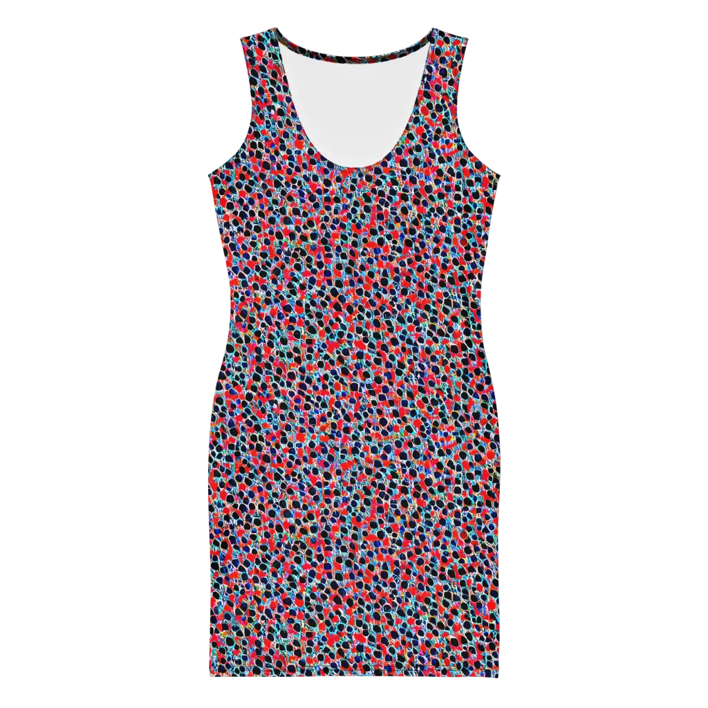 Color Circuit on Bodycon Dress — Front