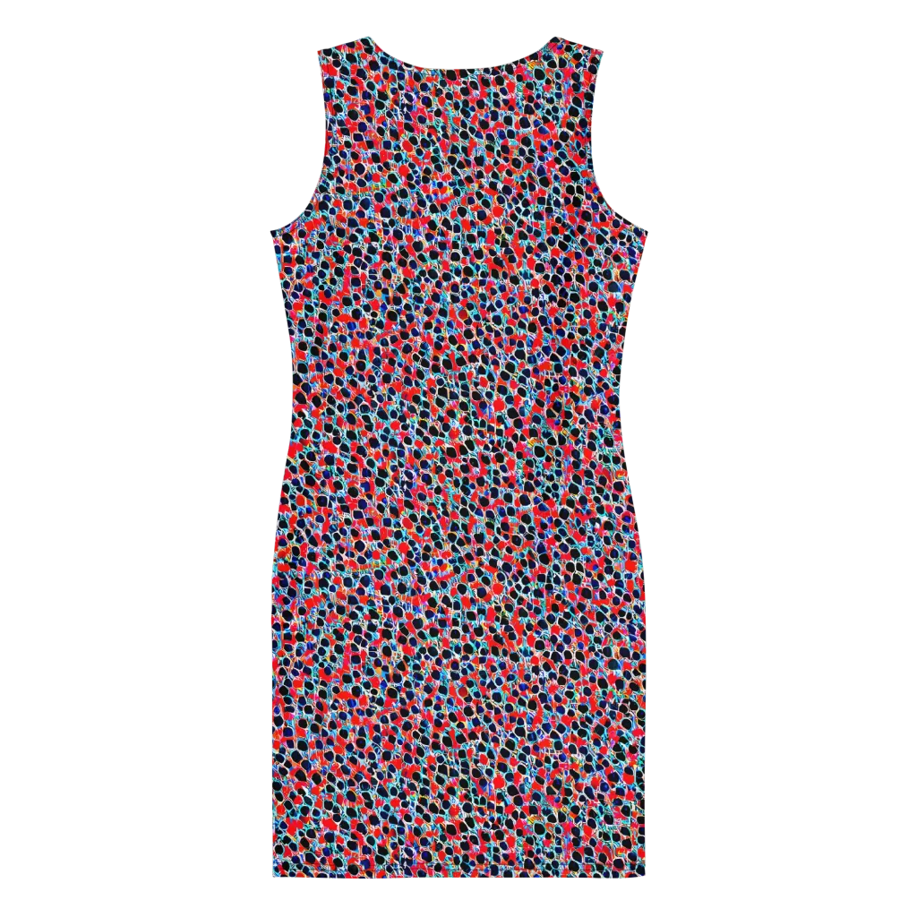 Color Circuit on Bodycon Dress — Back