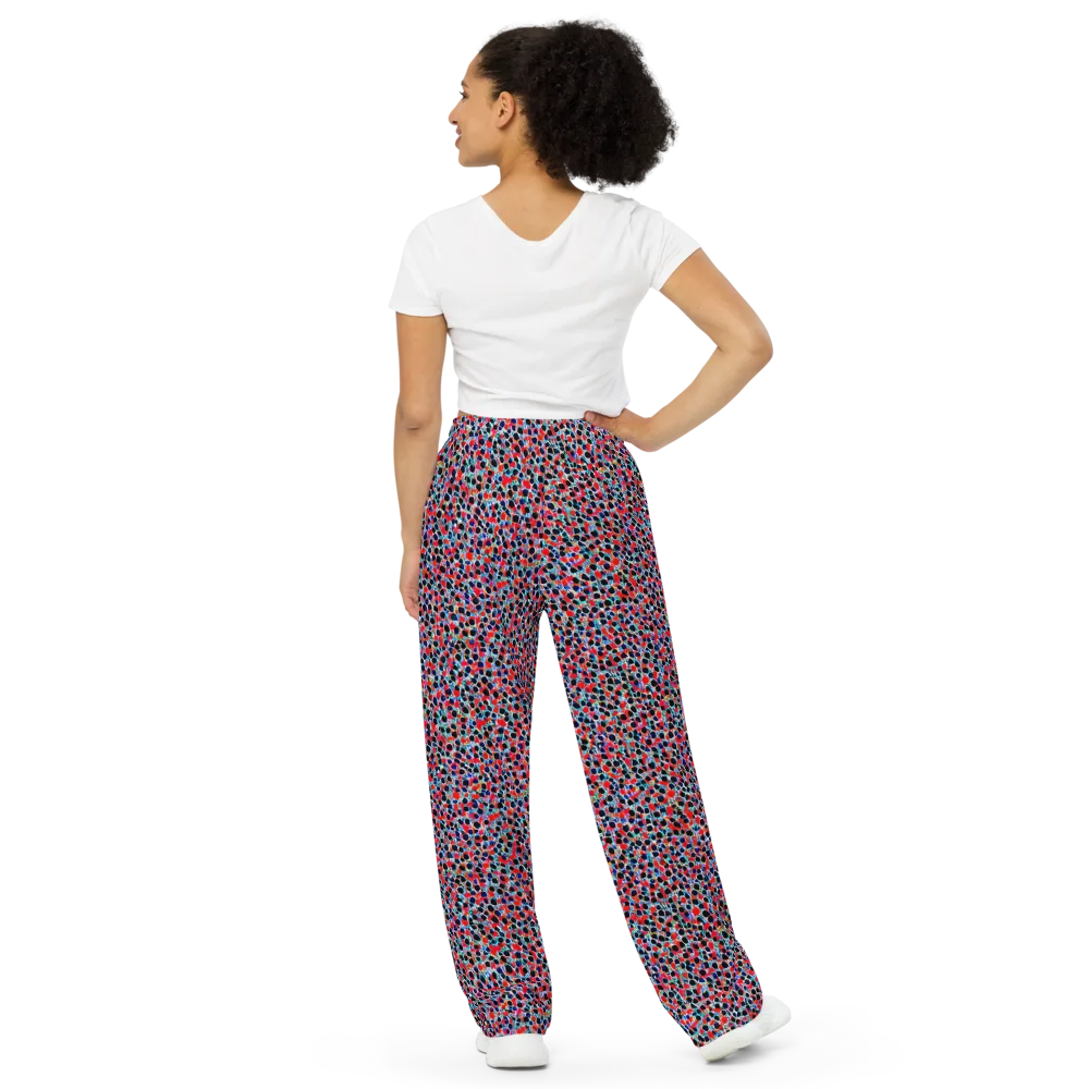 Color Circuit on Wide-Leg Pants — Back
