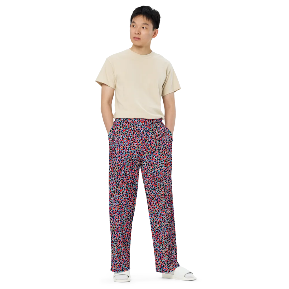 Color Circuit on Wide-Leg Pants — Front