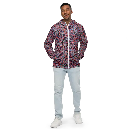 Color Circuit on a Men's Windbreaker