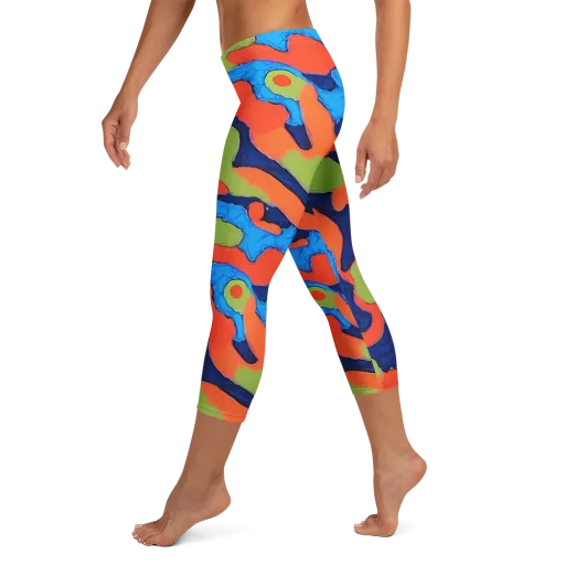 Prism Melt on a Capri Leggings