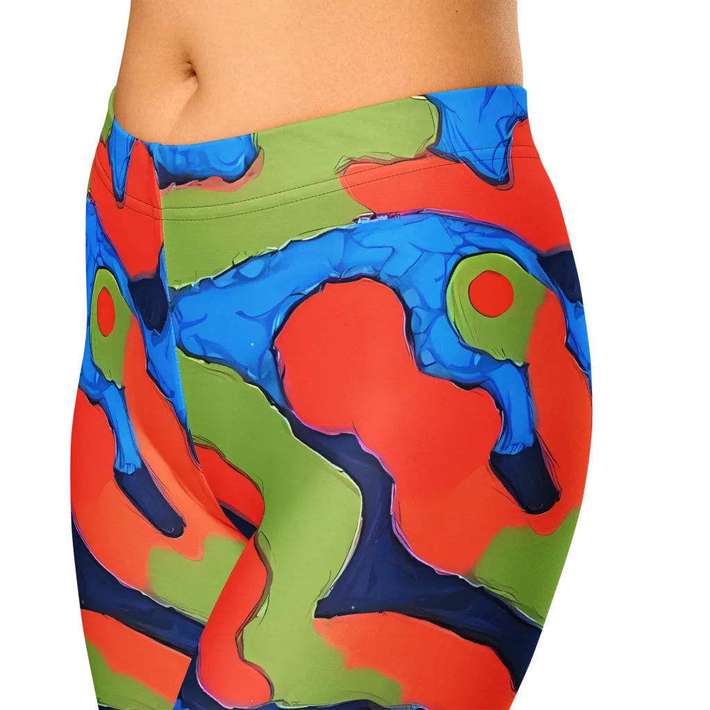 Prism Melt on Capri Leggings — Zoomed-in