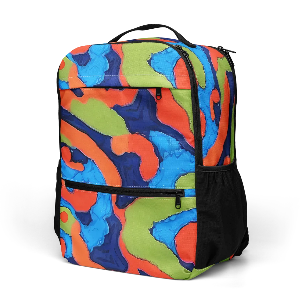 Prism Melt on Utility Backpack — Left Front