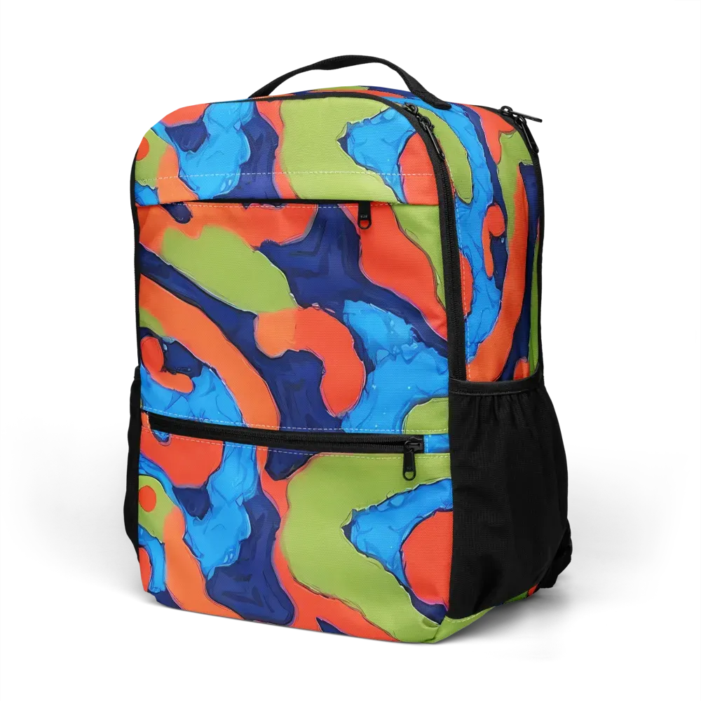 Prism Melt on Utility Backpack — Left Front