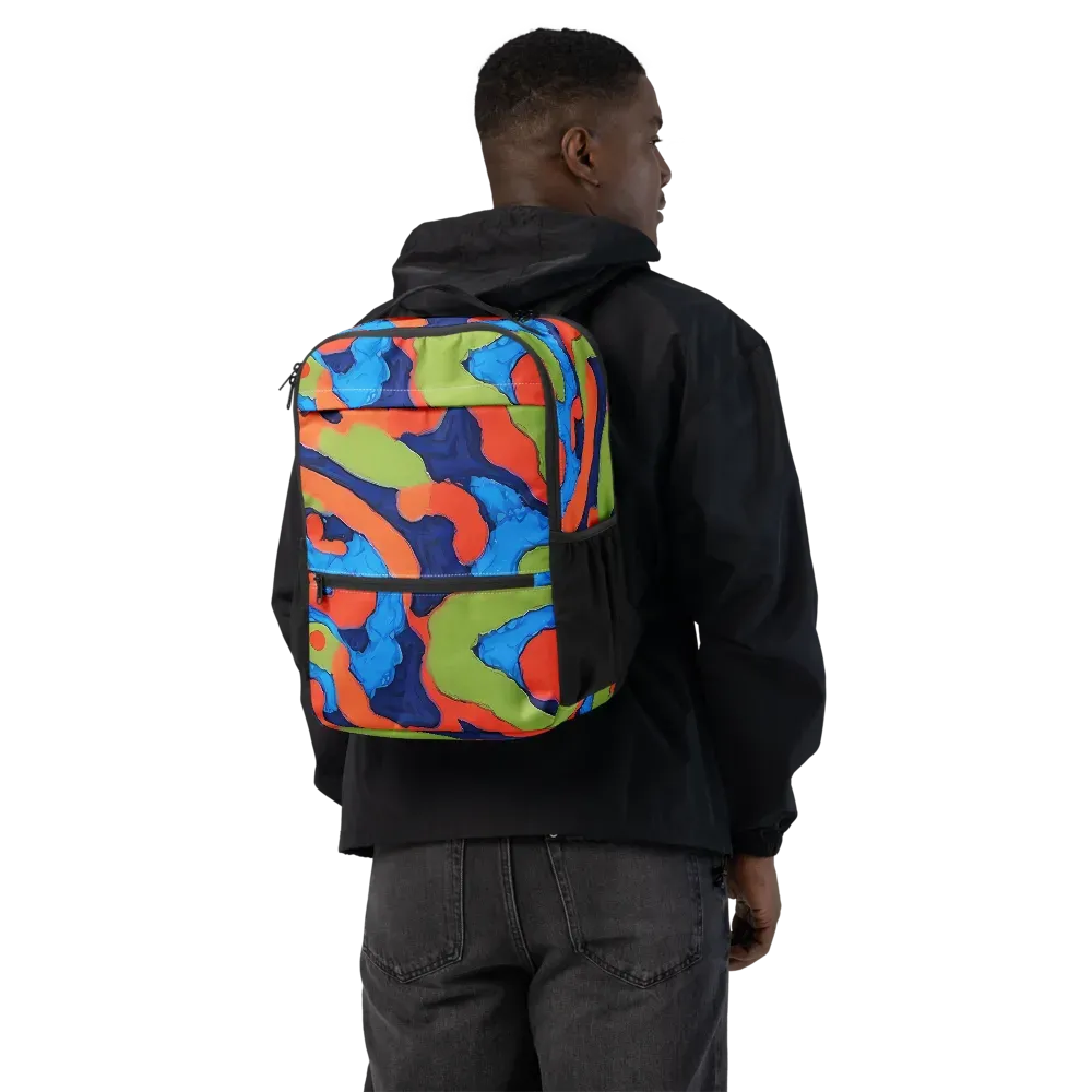 Prism Melt on Utility Backpack — Back