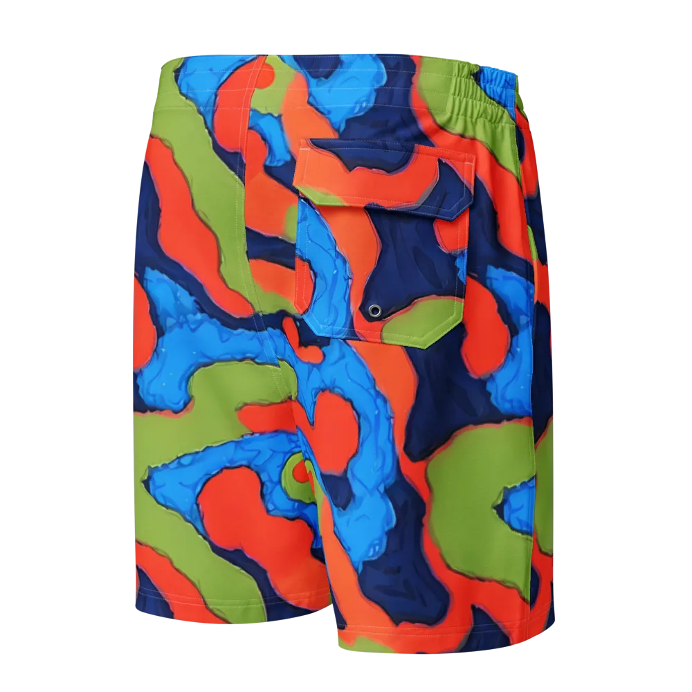 Prism Melt on Men's Board Shorts — Back