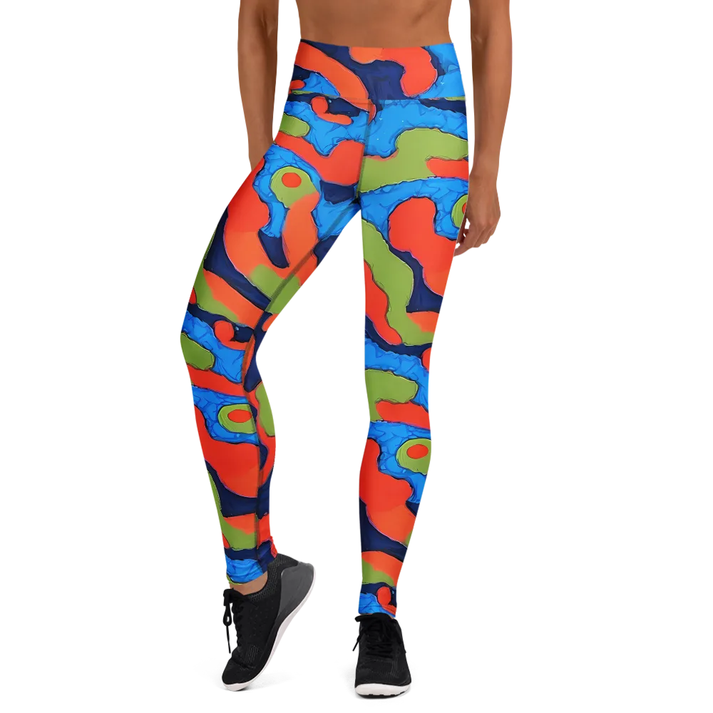Prism Melt on Yoga Leggings — Front