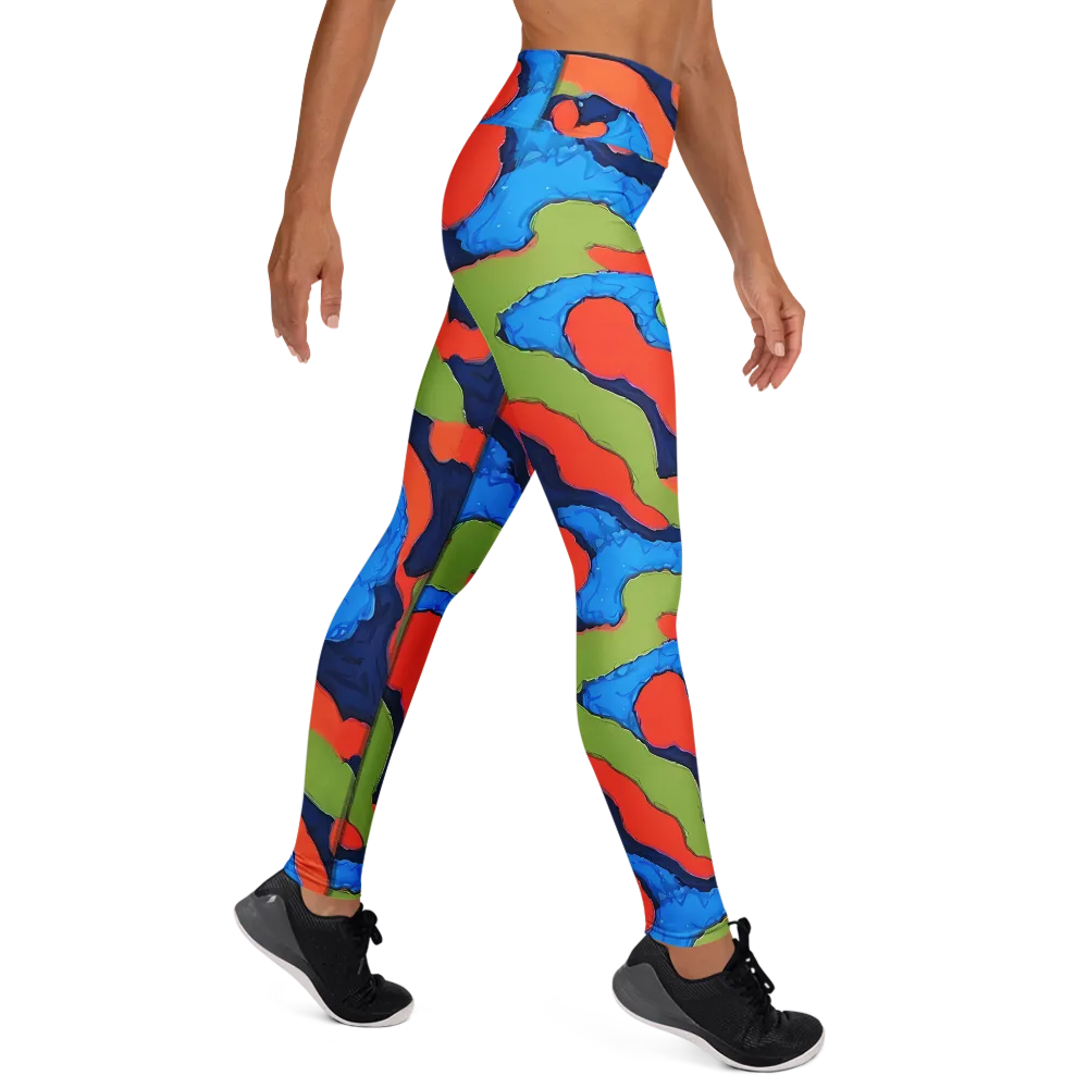 Prism Melt on Yoga Leggings — Right