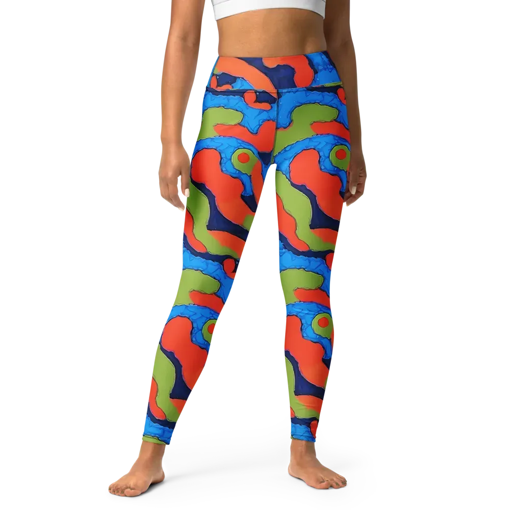 Prism Melt on Yoga Leggings — Front