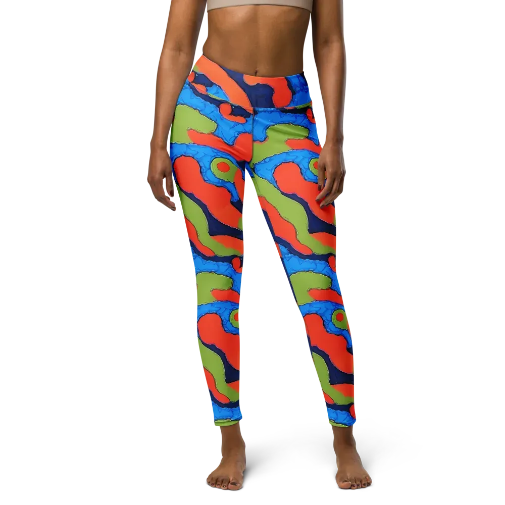 Prism Melt on Yoga Leggings — Front