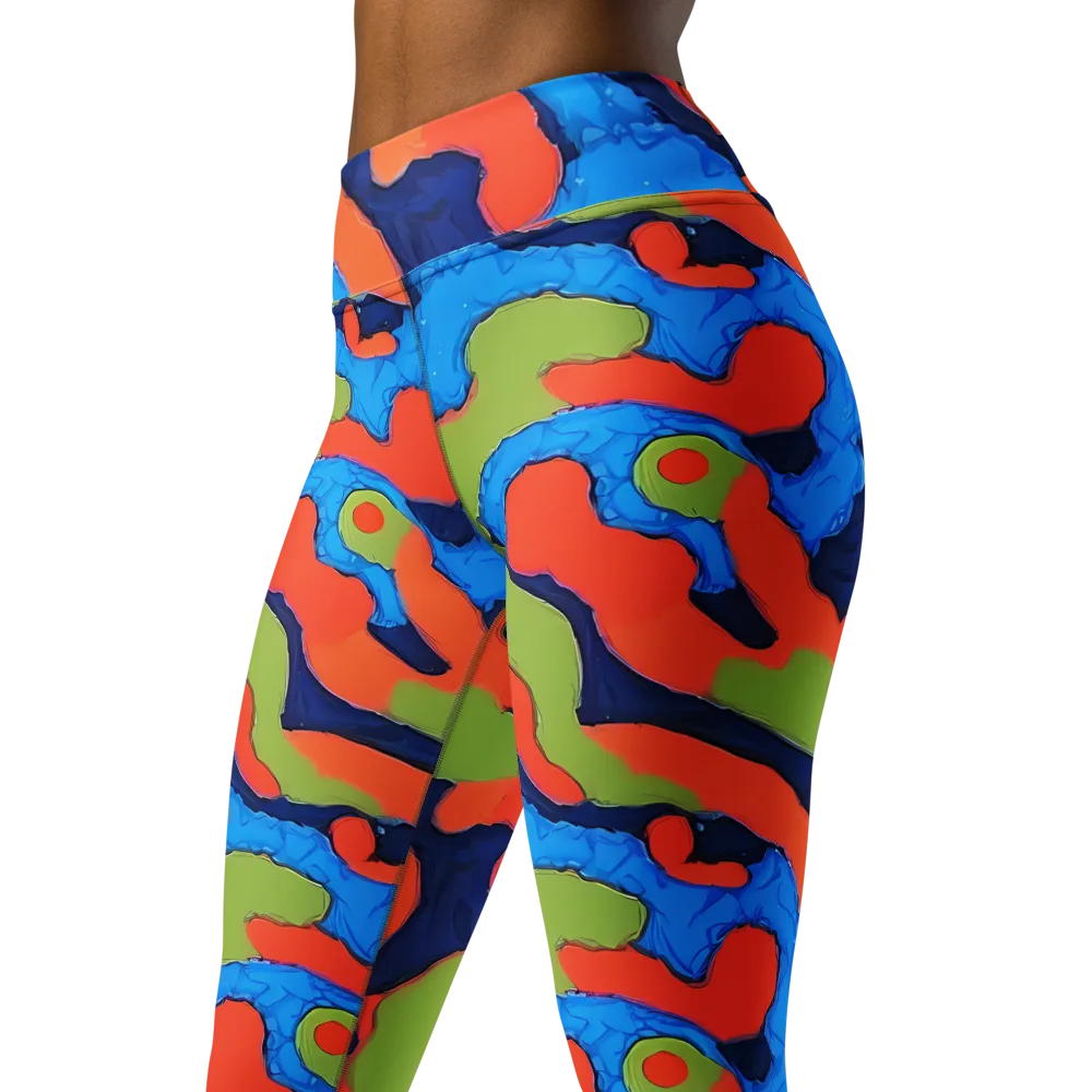 Prism Melt on Yoga Leggings — Left Front