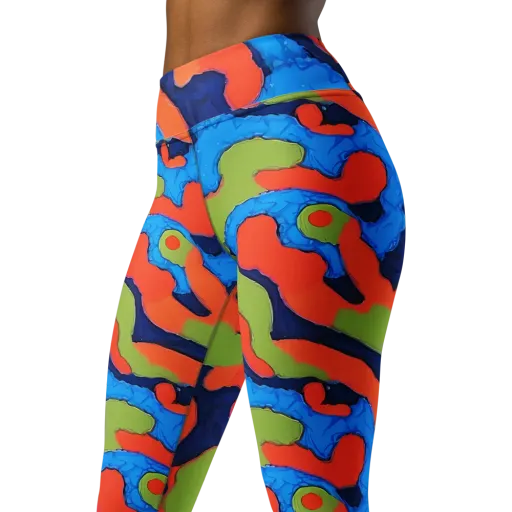 Prism Melt on a Yoga Leggings