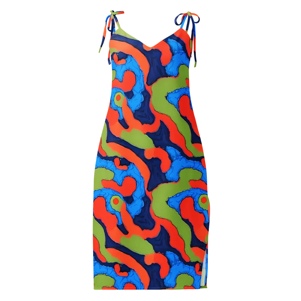 Prism Melt on Slip Dress — Front