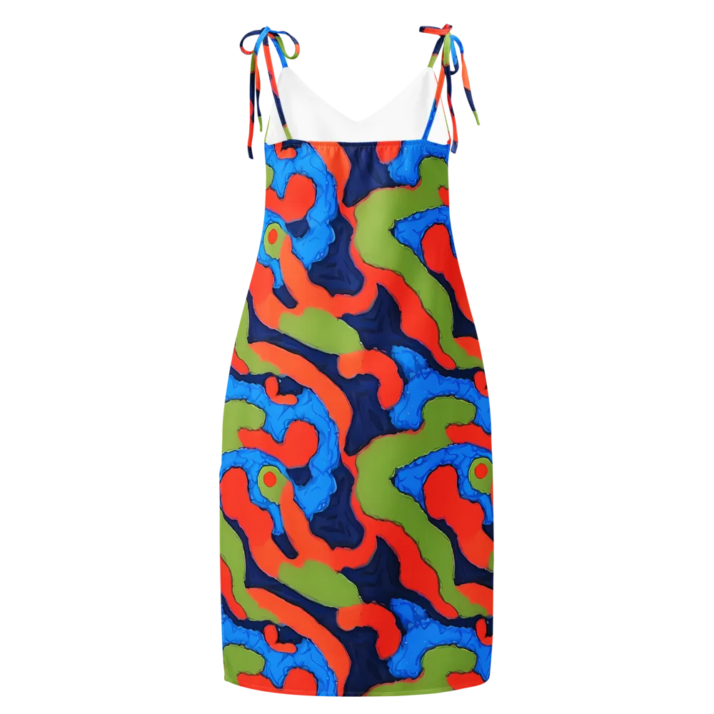 Prism Melt on Slip Dress — Back