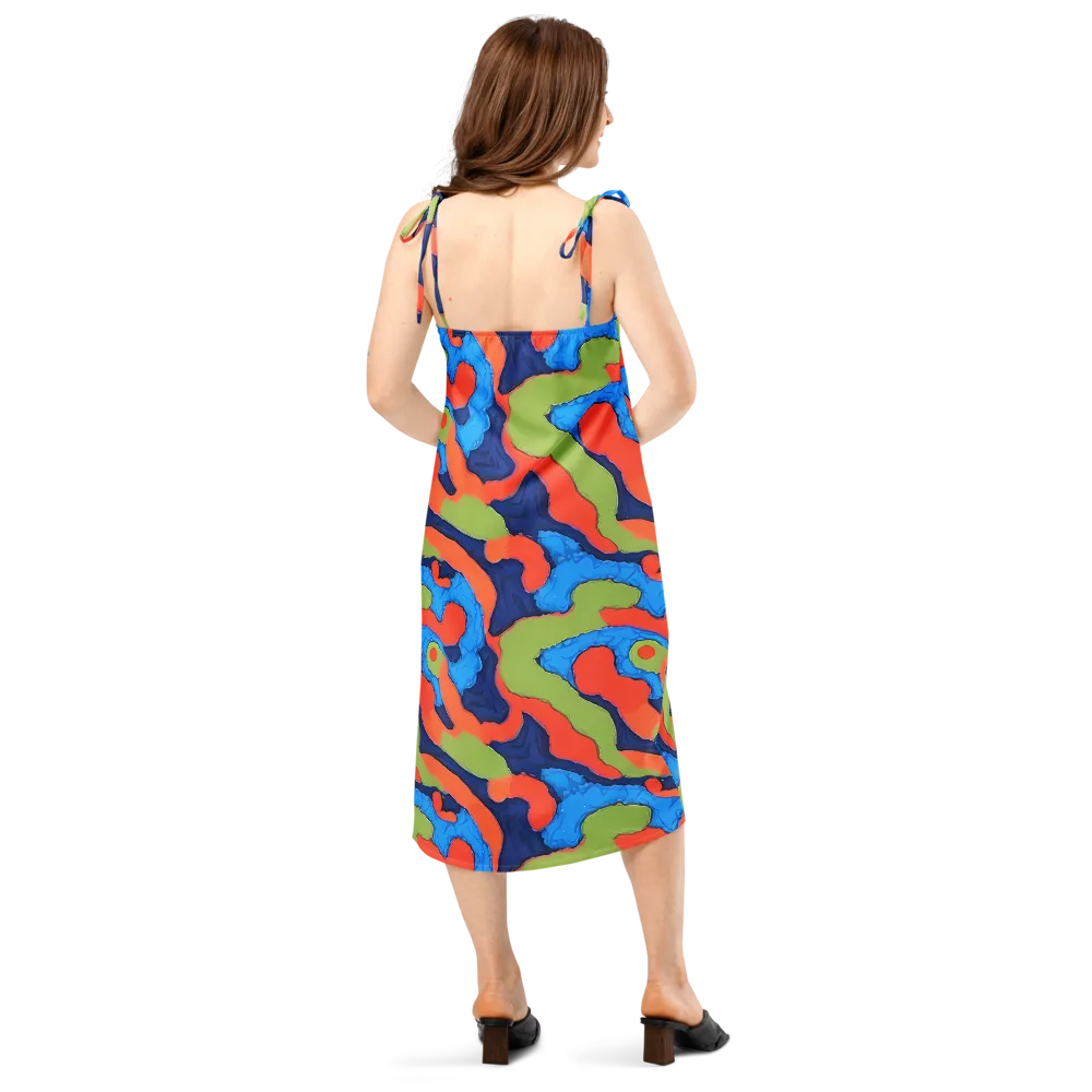 Prism Melt on Slip Dress — Back