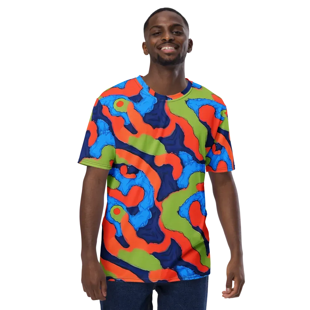 Prism Melt on Men's Crew Neck T-Shirt — Front