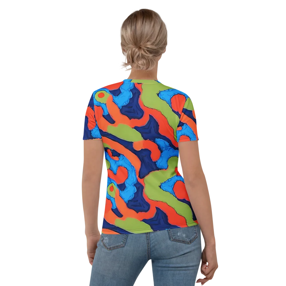 Prism Melt on Women's Crew Neck T-Shirt — Back