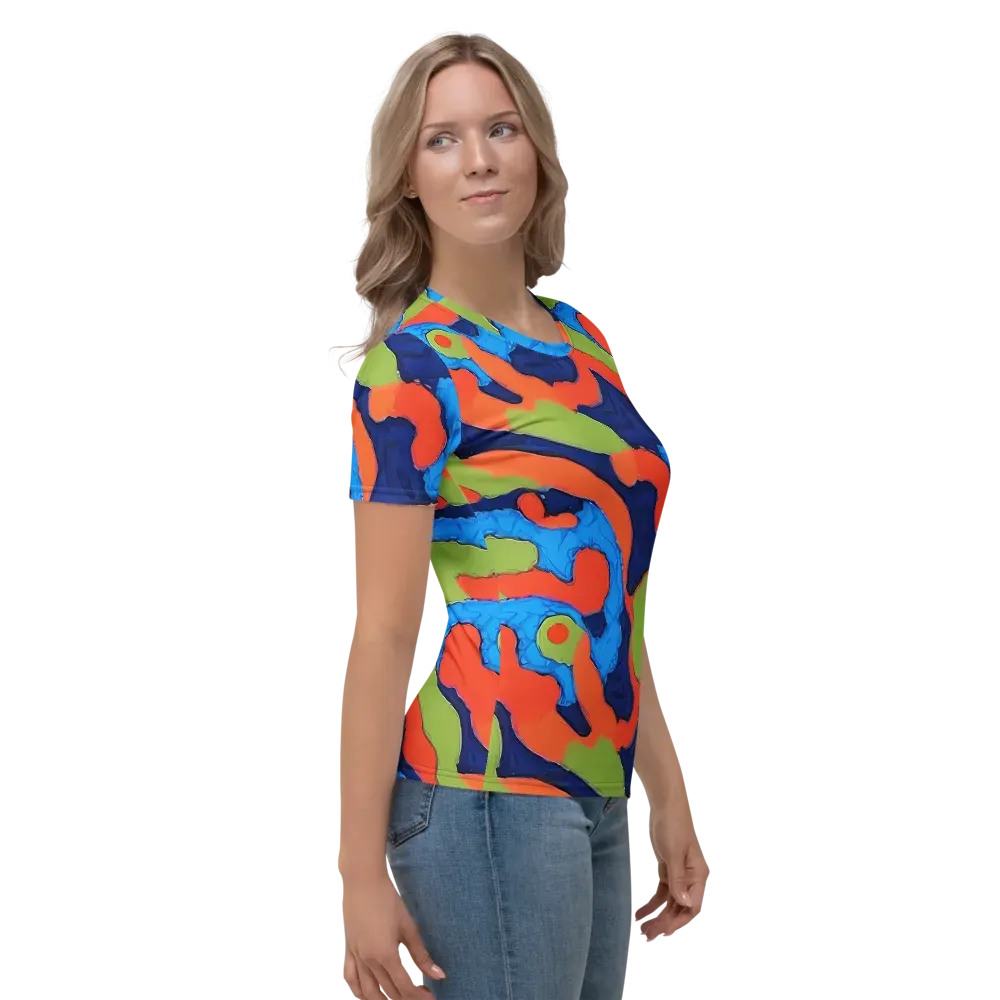 Prism Melt on Women's Crew Neck T-Shirt — Right