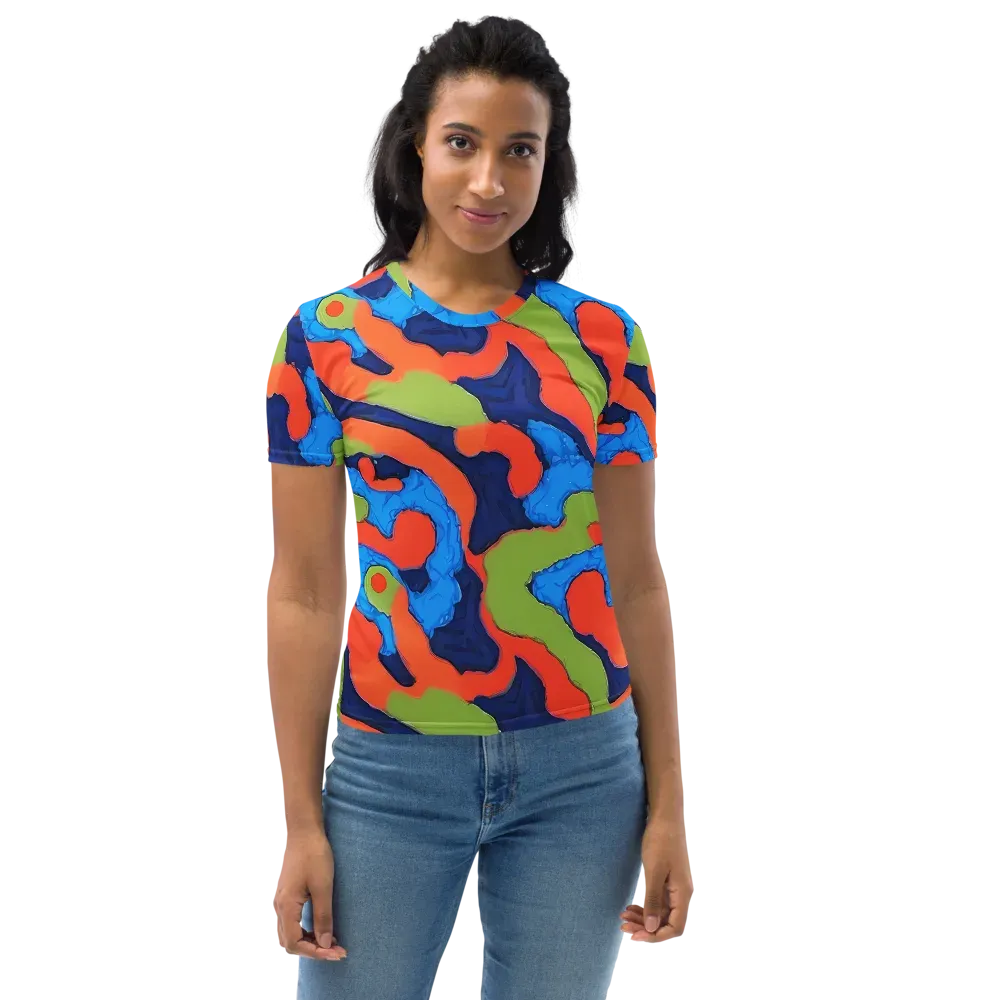 Prism Melt on Women's Crew Neck T-Shirt — Front