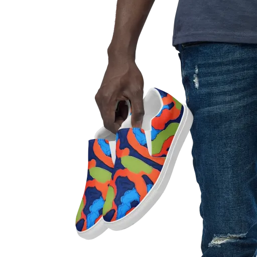 Prism Melt on a Men's Slip-On Canvas Shoes