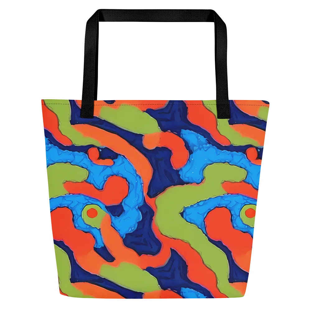 Prism Melt on Large Tote Bag W/ Pocket — Front