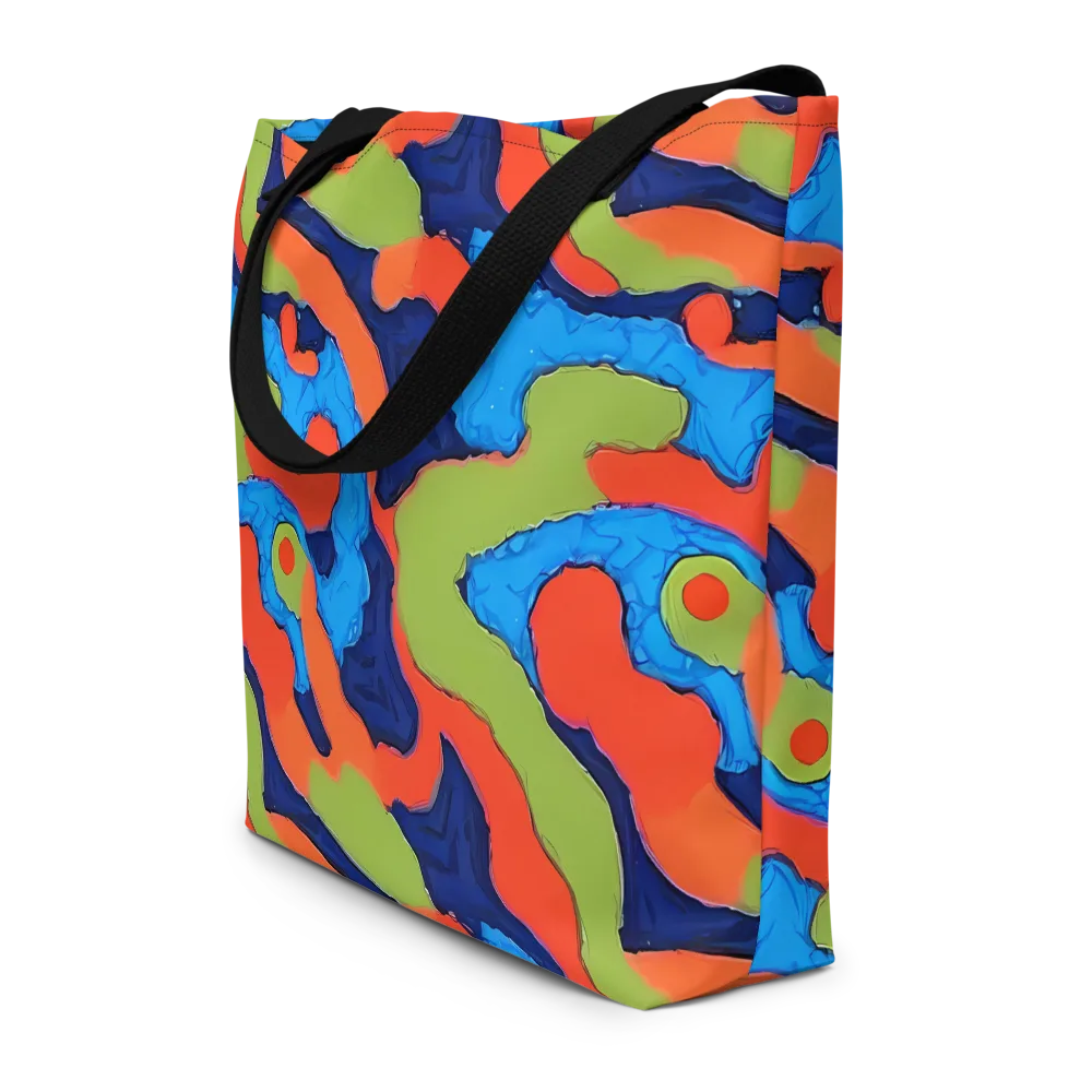 Prism Melt on Large Tote Bag W/ Pocket — Front