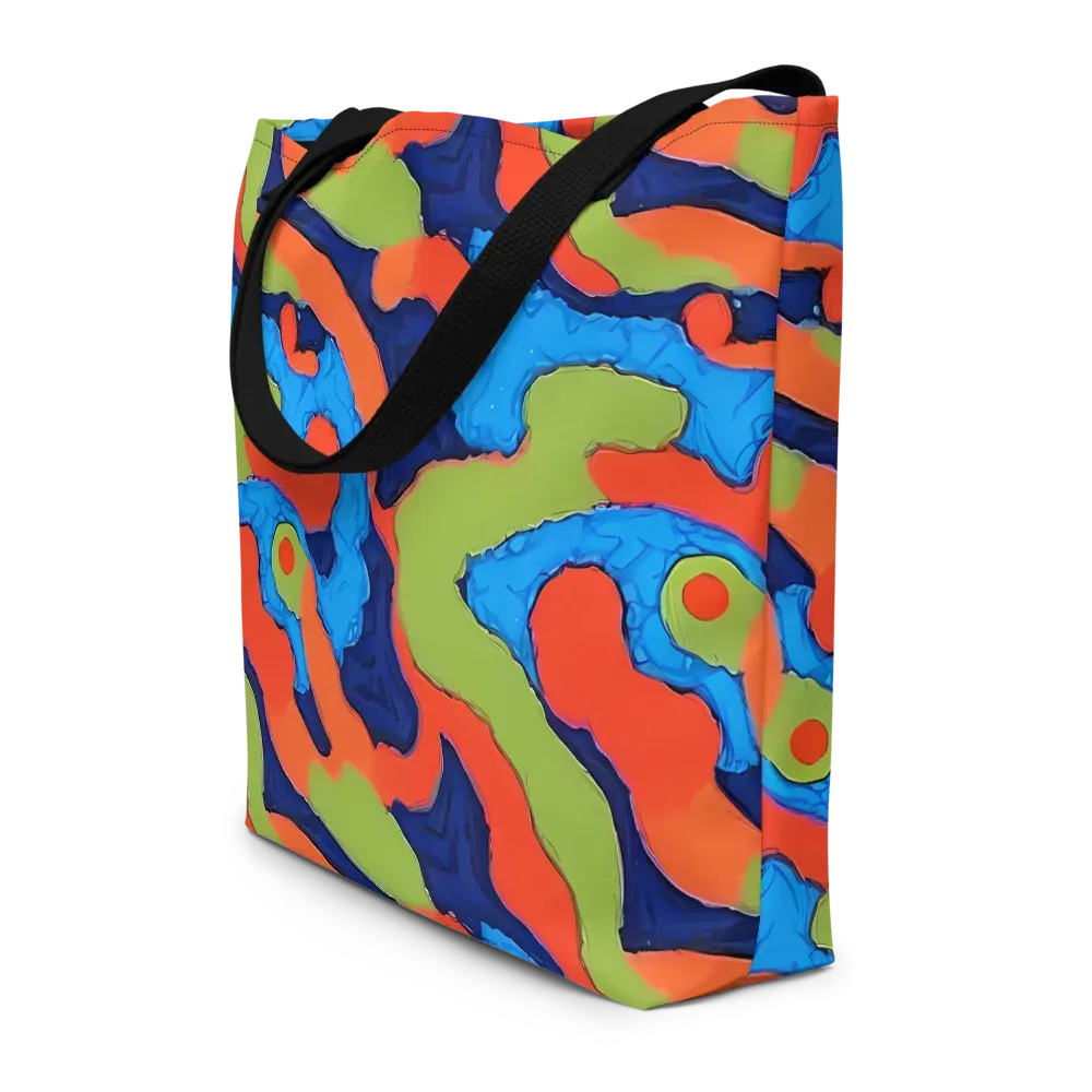 Prism Melt on Large Tote Bag W/ Pocket — Front