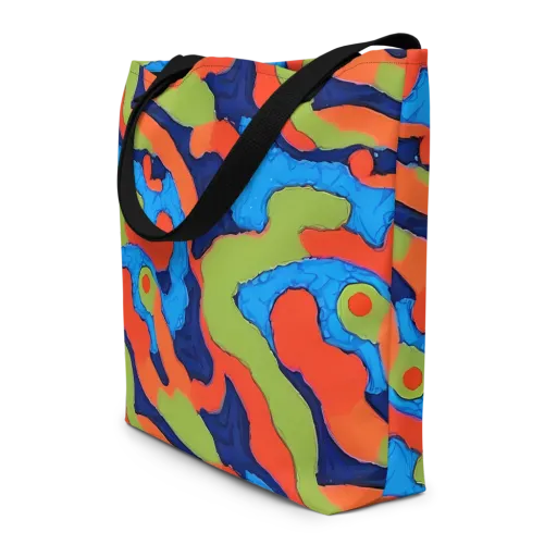 Prism Melt on a Large Tote Bag W/ Pocket