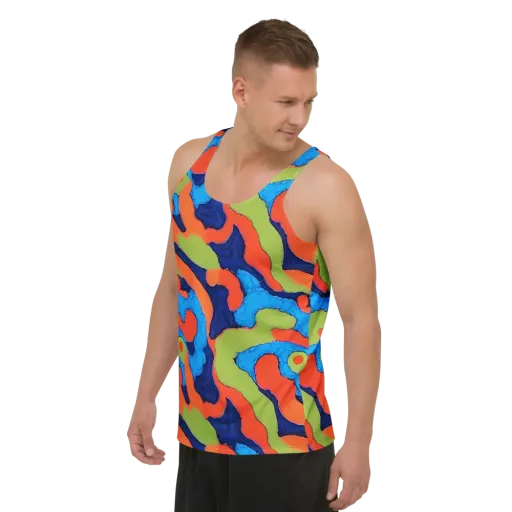 Prism Melt on a Men's Tank Top