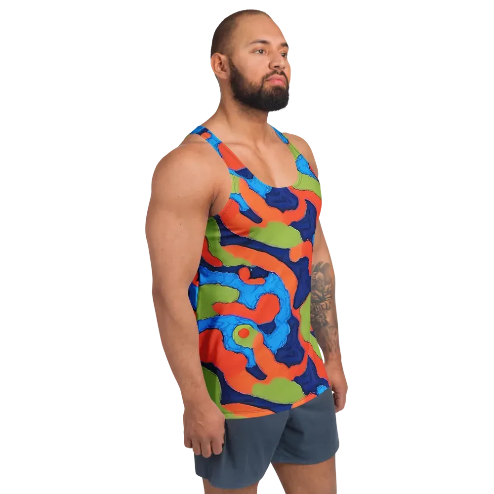 Prism Melt on Men's Tank Top — Right Front