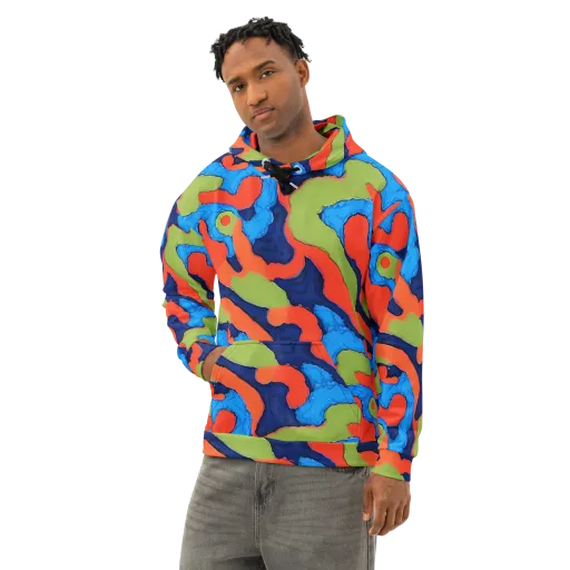 Prism Melt on a Cotton Hoodie
