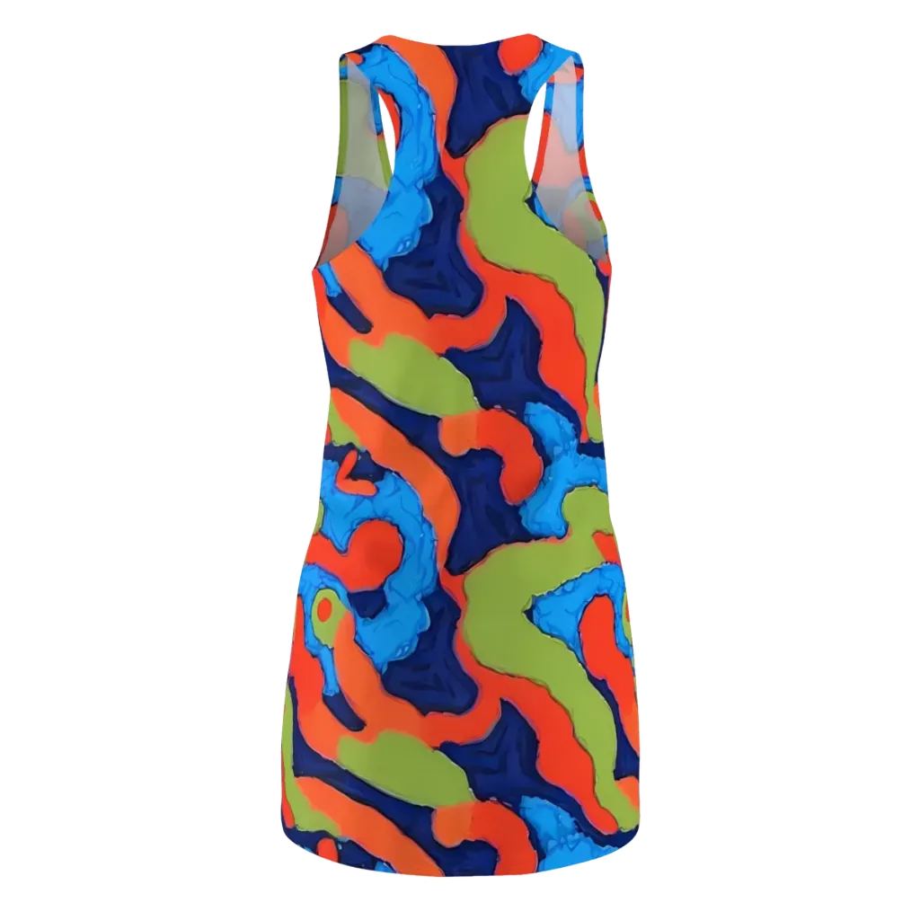 Prism Melt on Racerback Dress — Back