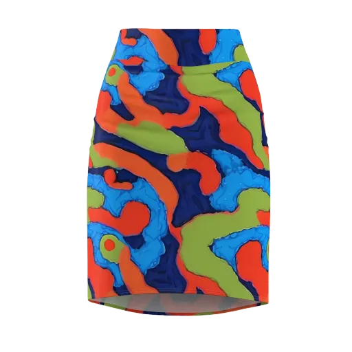 Prism Melt on a Pencil Skirt