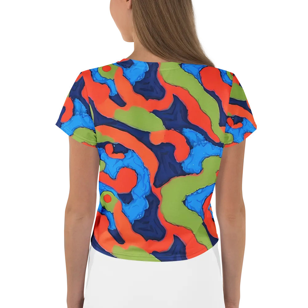 Prism Melt on Crop Tee — Back