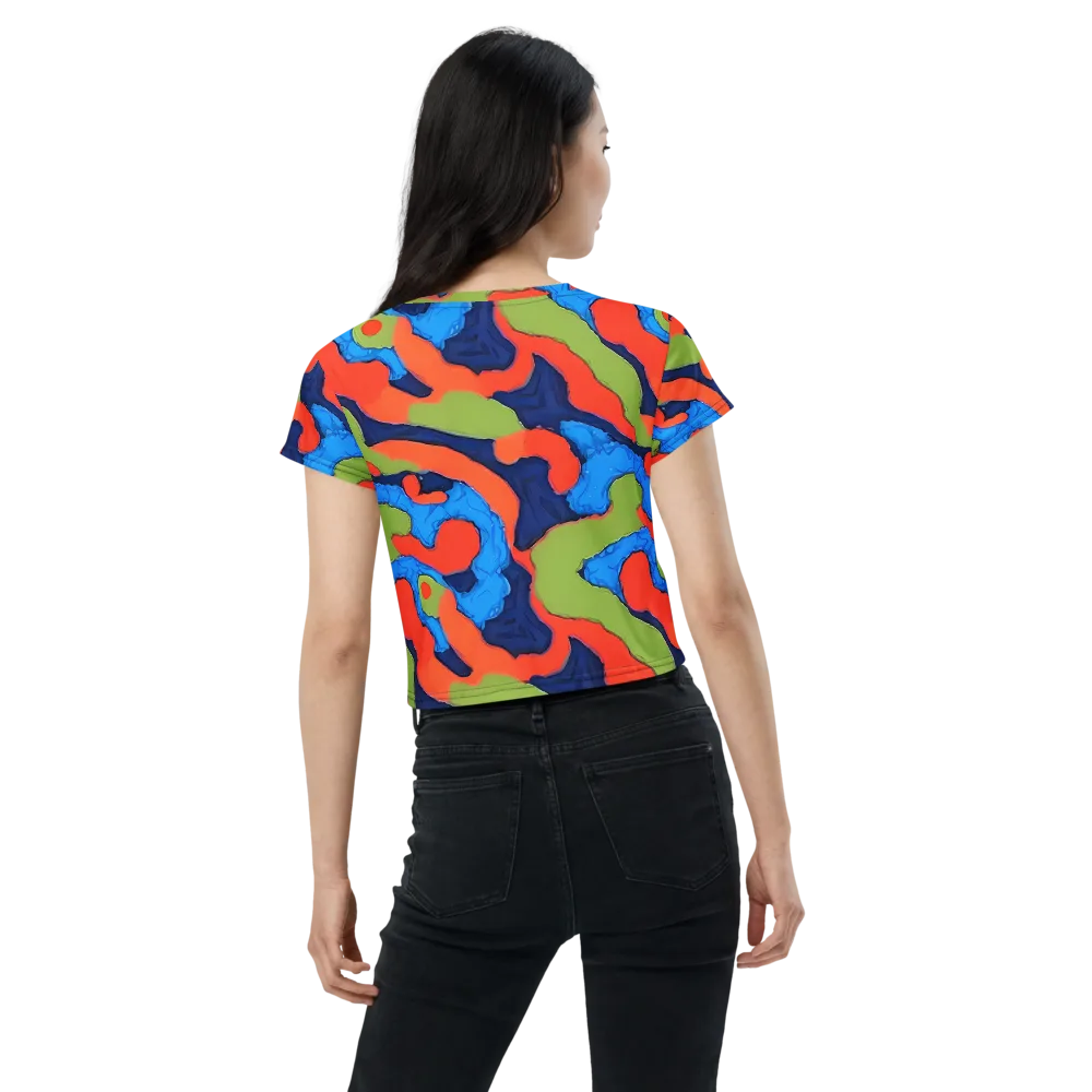 Prism Melt on Crop Tee — Back