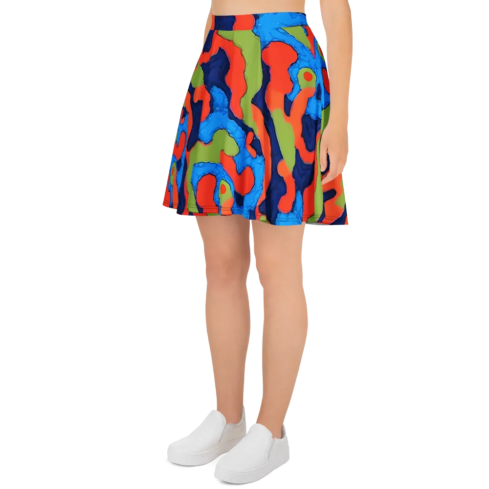 Prism Melt on Skater Skirt — Left