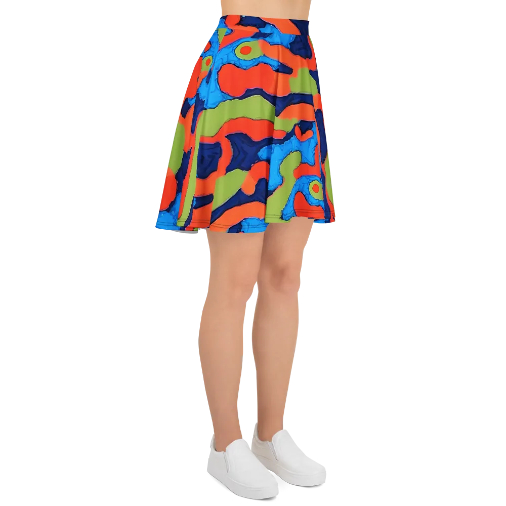 Prism Melt on Skater Skirt — Right