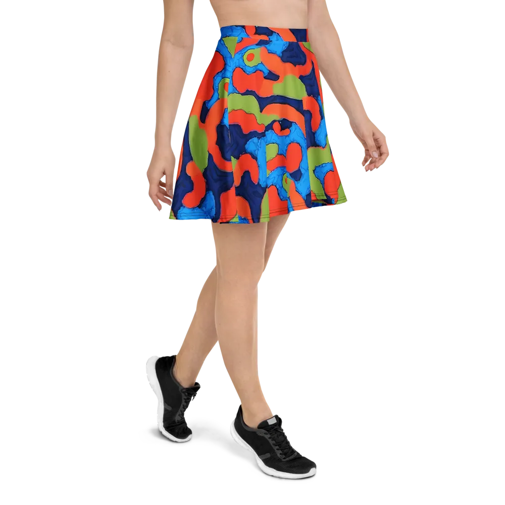 Prism Melt on Skater Skirt — Right