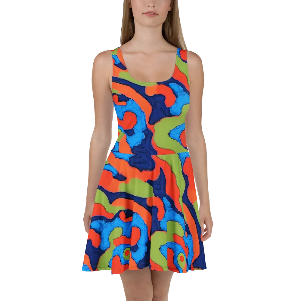 Prism Melt on Skater Dress — Front
