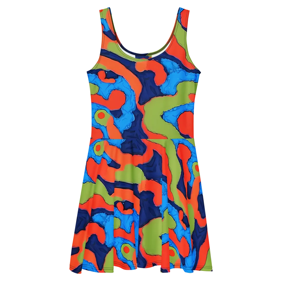 Prism Melt on Skater Dress — Front