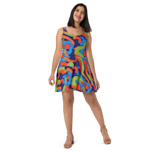 Prism Melt on a Skater Dress