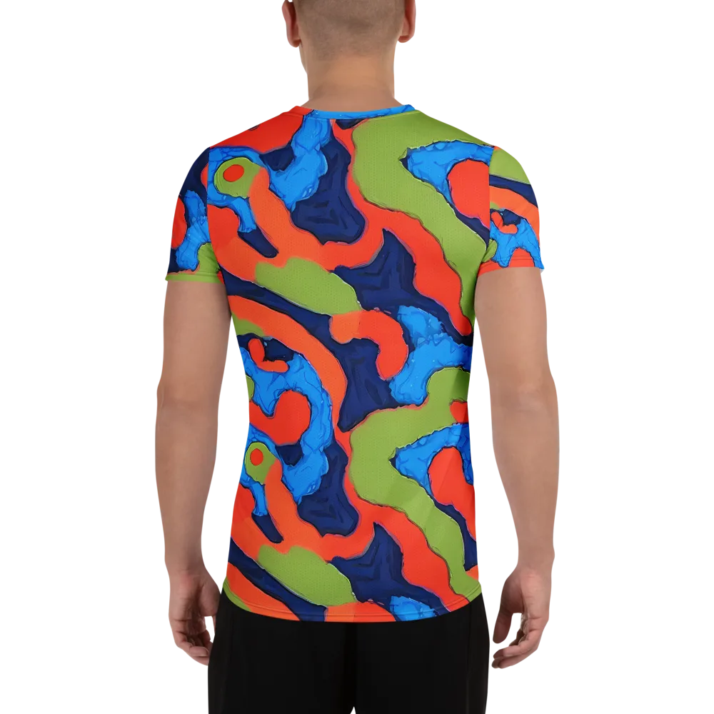 Prism Melt on Men's Athletic T-Shirt — Back