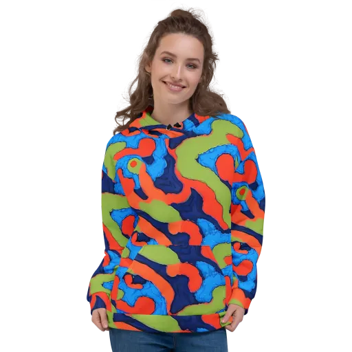 Prism Melt on a Hoodie