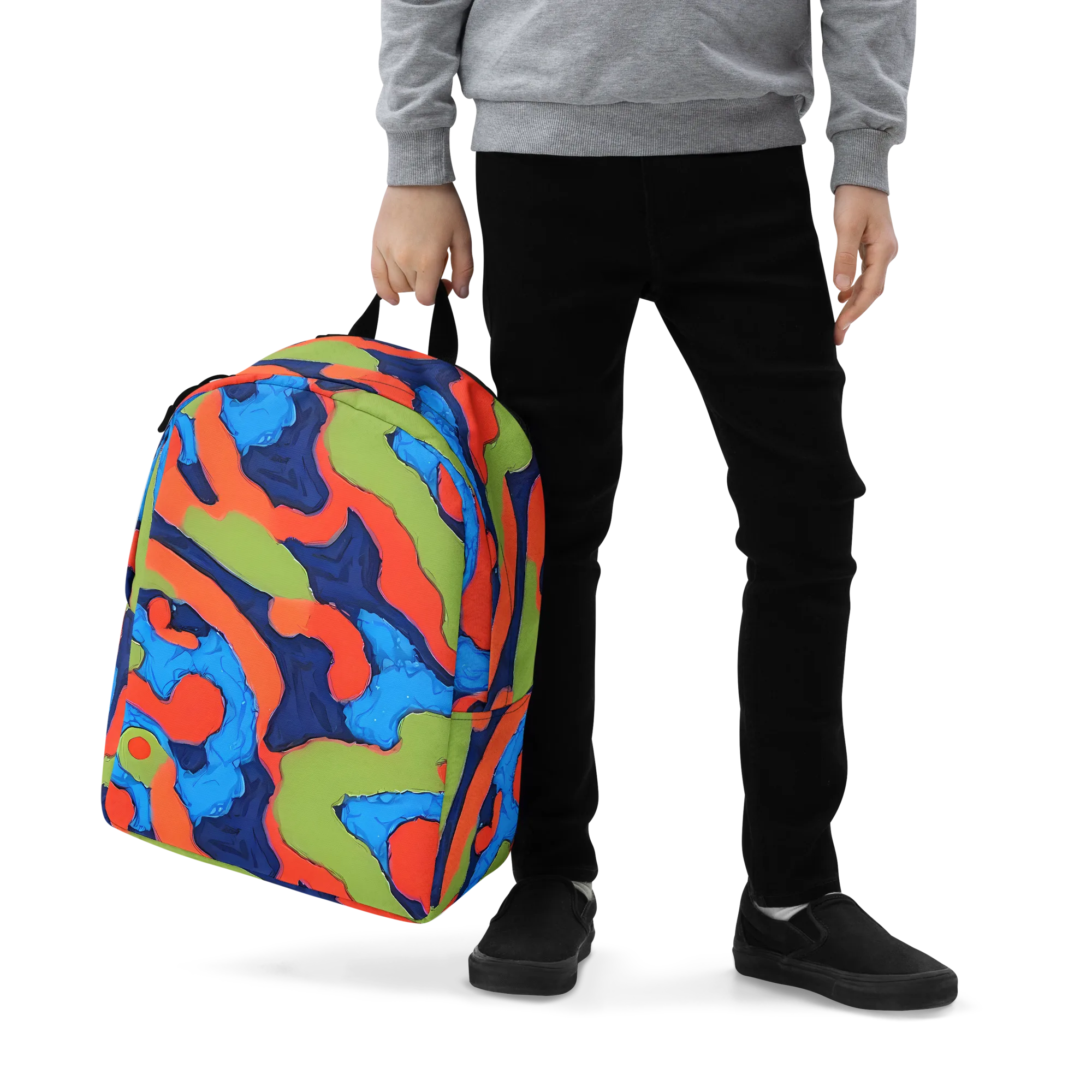 Prism Melt on Minimalist Backpack — Zoomed-in